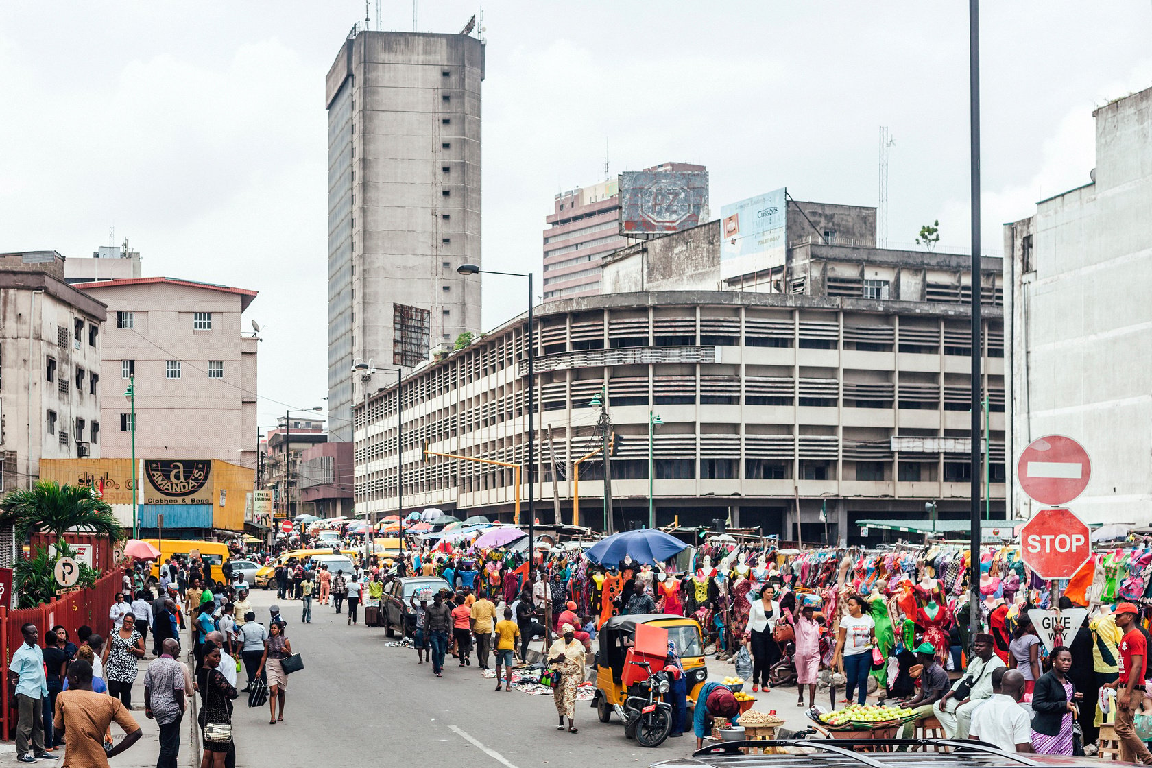 African city. Lagos, Nigeria.